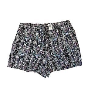 Torrid Shorts Womens Plus 4X Stretch Challis Lined Tie Front 5 Inch Paperbag